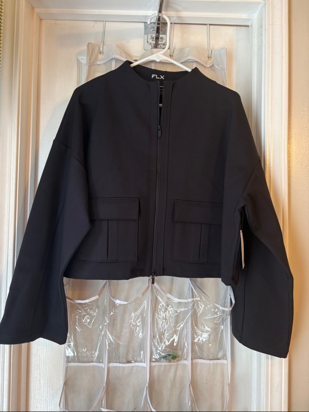 NWT FLX urban commuter jacket women’s size medium in black.